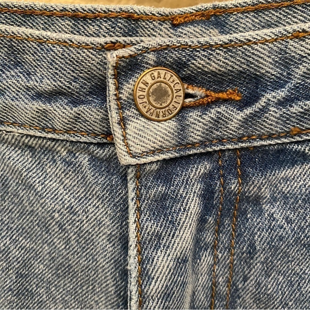 J. GALT Brandy Melville Light Blue Cargo Wide Leg Baggy Jeans Size Small - Picture 4 of 9